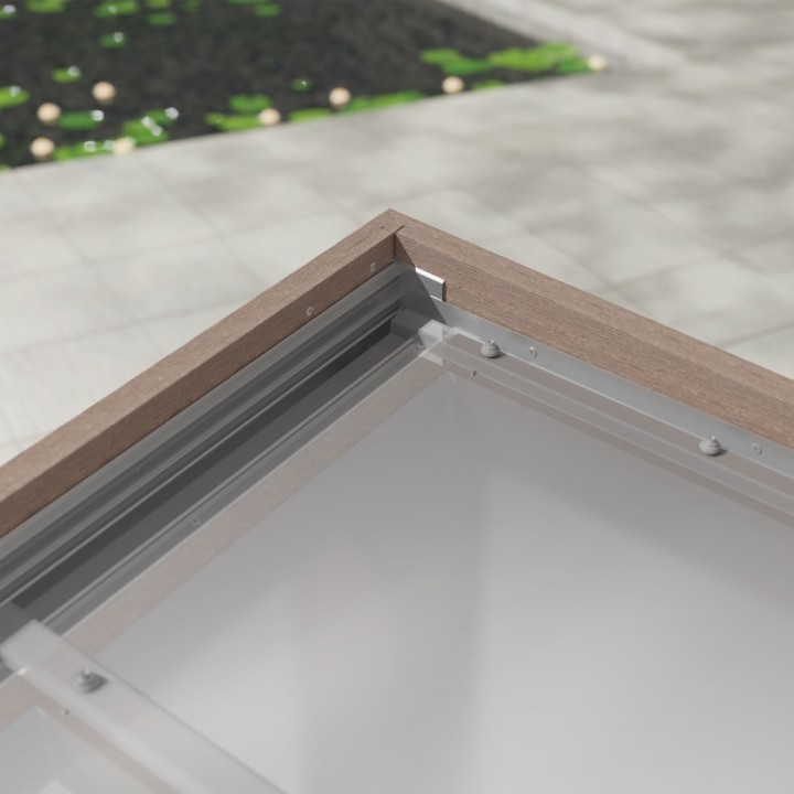 Pergola Helsinki Canopia - Structure taupe