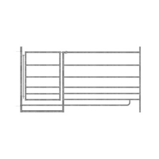 Claies amovibles avec porte galva, L.275cm x H.92cm, vendu par 6 Kerbl