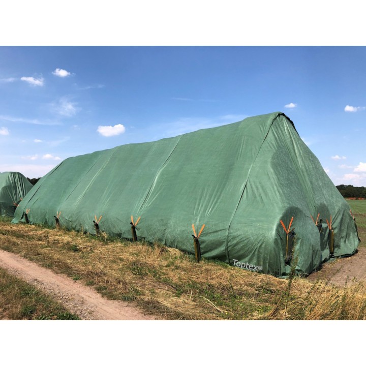 Couverture de protection TOPTEX intérieur/extérieur pour paille, foin et céréales