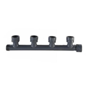 Collecteur 4 sorties PVC - 1" Mâle x 1" Femelle x 1" Femelle x 1" Femelle x 1" Femelle DURA, à l'unité