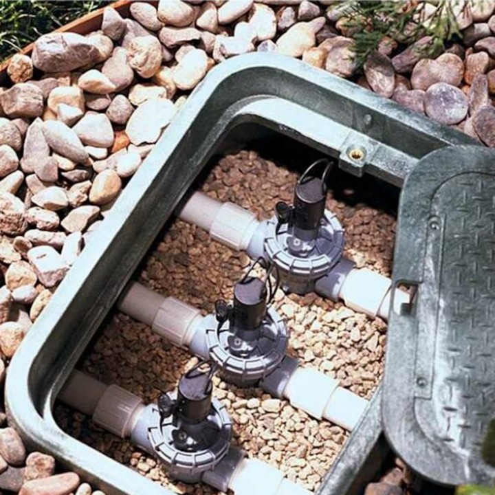 Electrovanne Série 2400 MT à couvercle vissé, 1" BSP femelle, sans réglage, solénoïde 9VDC, Irritrol, à l'unité