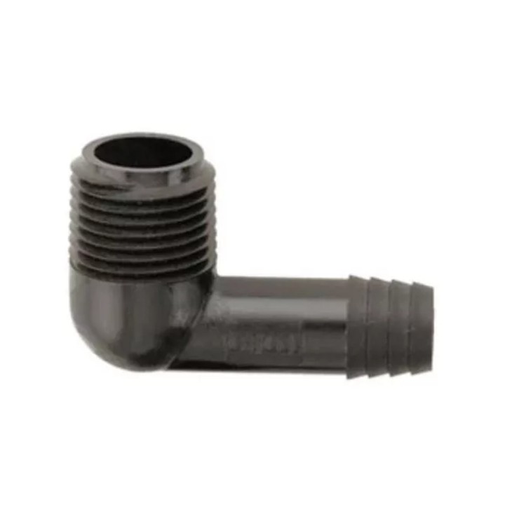 Coude fileté 1/2" Noir Diamètre 16mm Toro, à l'unité
