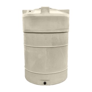 Cuve de stockage d’eau aérienne 2000 L, en PEHD beige