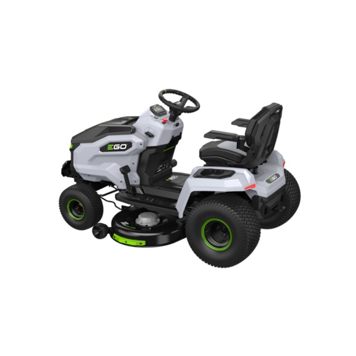 Tracteur tondeuse autoportée TR4201E EGO, à éjection latérale - Largeur de coupe 107 cm + chargeur mural