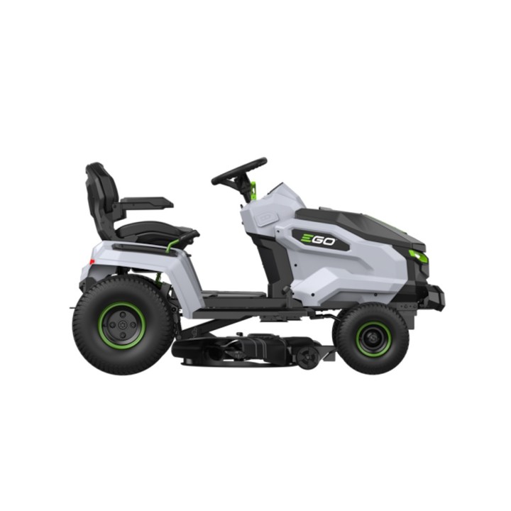 Tracteur tondeuse autoportée TR4201E EGO, à éjection latérale - Largeur de coupe 107 cm + chargeur mural