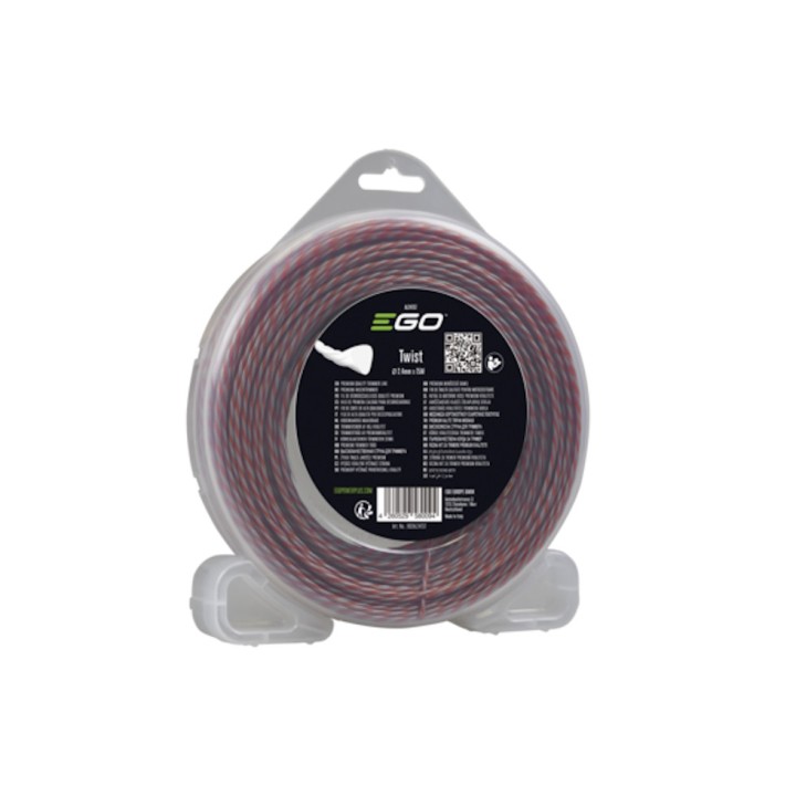 Fil torsadé AL2475T EGO, 75 m, 2,4 mm, réduction de bruit - Orange/vert