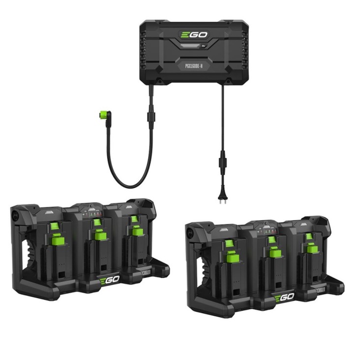 Kit chargeur PGX1601E-H EGO avec 2 stations d'accueil