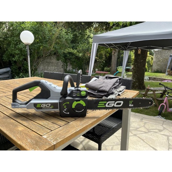 Pack tronçonneuse électrique sans fil CS1614E EGO - 40 cm + Batterie 5,0 Ah + chargeur rapide