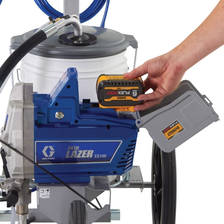 Appareil de traçage Fieldlazer ES100 Graco, version 3 roues, traçage latéral