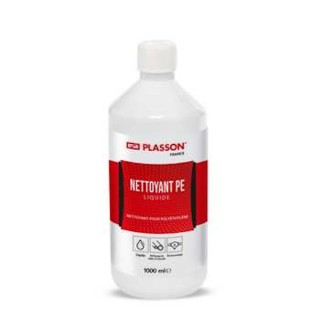 Solvant dégraissant Plasson pour nettoyer, pour tube Polyéthylène (PE), bidon 1 Litre
