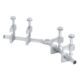Positionneur à machoires Plasson pour tubes en barres Ø 16 à 63 mm