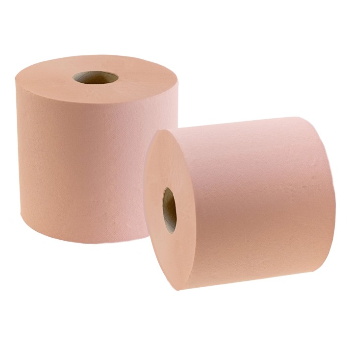 Pack de 2 bobines essuie-mains Chamois Agriffes, 2 x 800 feuilles - Fabriqué en France - EcoLabel