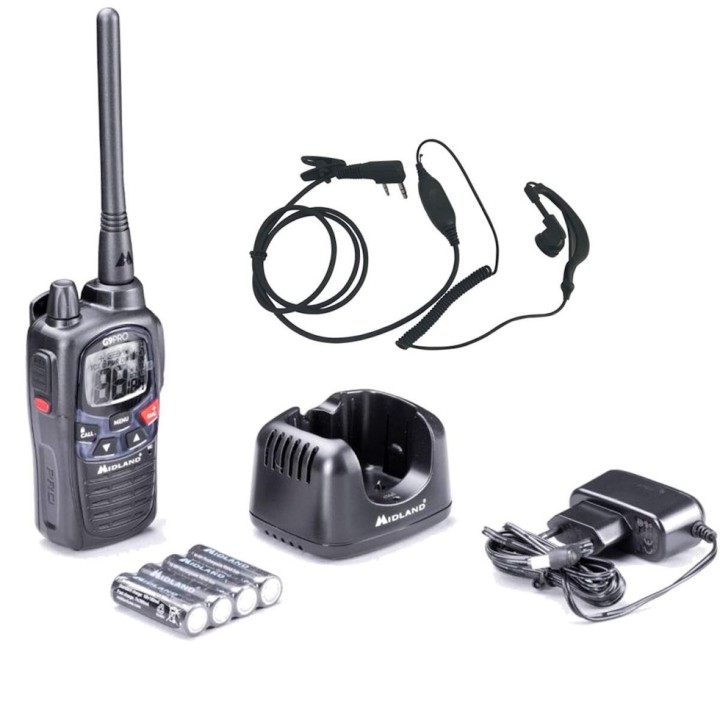 Talkie Walkie Midland G9 Pro noir + oreillette