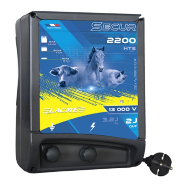 Électrificateur secteur Secur 2200 - HTE Lacmé, 13000 V, 2 J