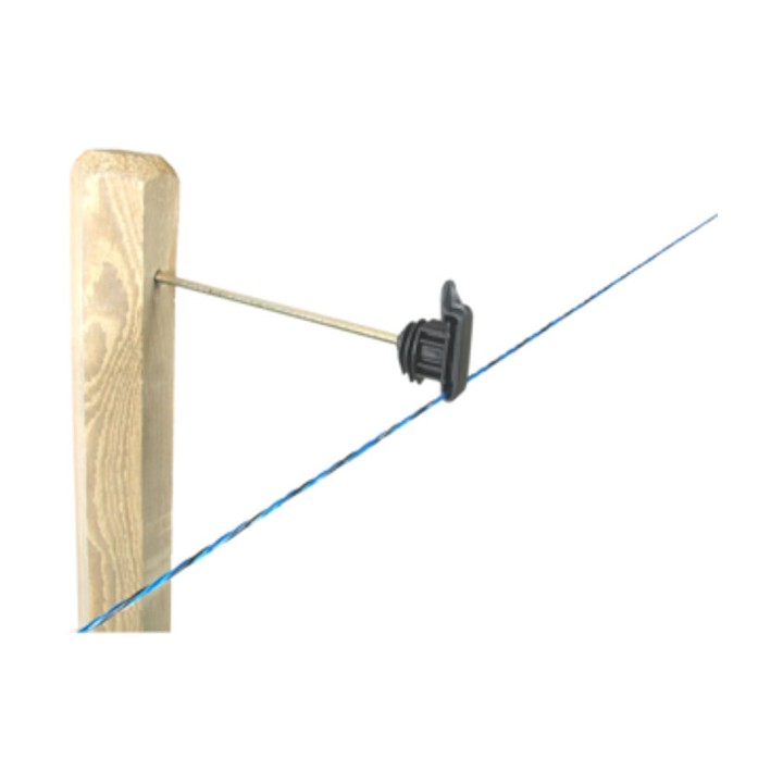 Isolateurs écarteurs à clip rubans clôture électrique Iruvis-Lon Lacmé, 21 cm, Sachet de 10