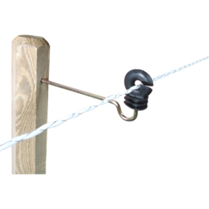 Isolateurs écarteurs fil & rubans clôture électrique Annulaire-Lon Lacmé, 21 cm, Boîte de 10