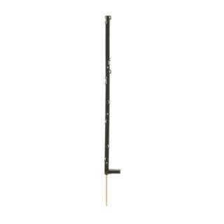 Piquet plastique vert auto-isolant fil, cordon, ruban, clôture électrique Isopost Lacmé, 110 cm, Lot de 10