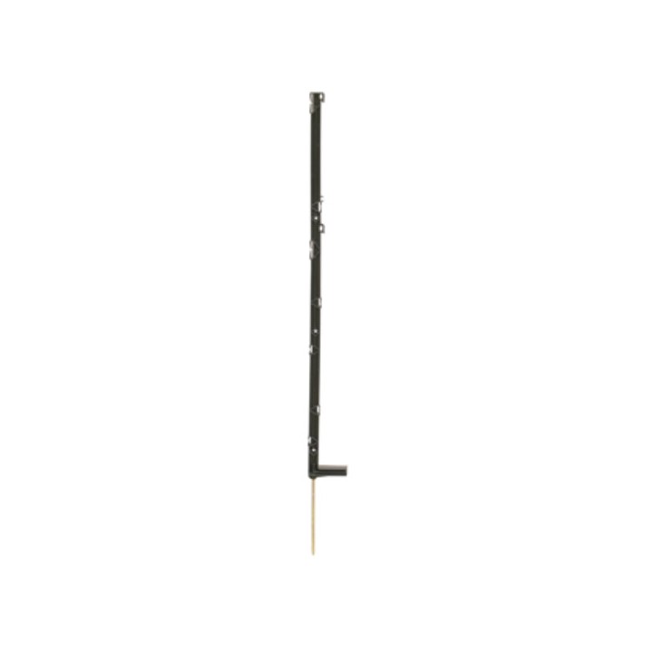 Piquet plastique vert auto-isolant fil, cordon, ruban, clôture électrique Isopost Lacmé, 110 cm, Lot de 10