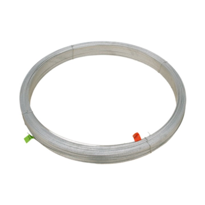 Fil acier galfan High-Tensile lisse Lacmé, clôture électrique Sécurgal 25 pro, Ø2,5 mm, Couronne 25 Kg, 625 m