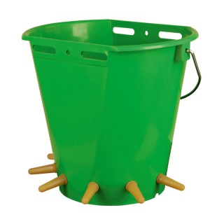 Seau biberon d’allaitement Kerbl, pour agneaux 8 L, 6 tétines
