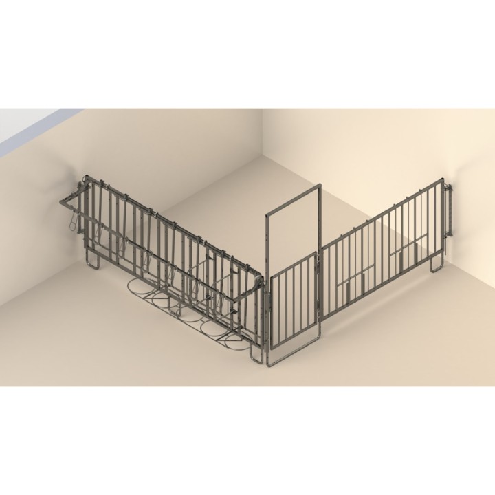 Support Kerbl, pour seau d’aliments concentrés 5 places d’alimentation pour CalfHouse Premium X