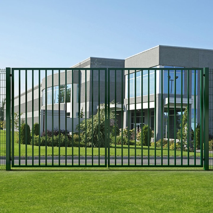 Portail 2 vantaux Classic Pro Barreaudé Largeur 5m Haut. 2,00m