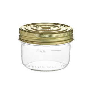 Terrines Familia Wiss 200 gr. - Ø 82 mm Le Parfait, lot de 6 ou palette complète