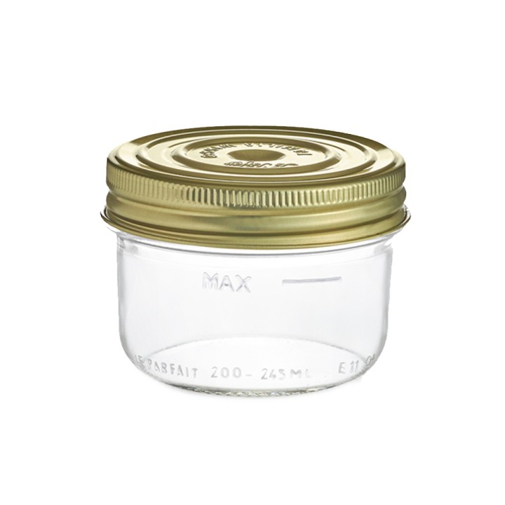 Terrines Familia Wiss 200 gr. - Ø 82 mm Le Parfait, lot de 6 ou palette complète
