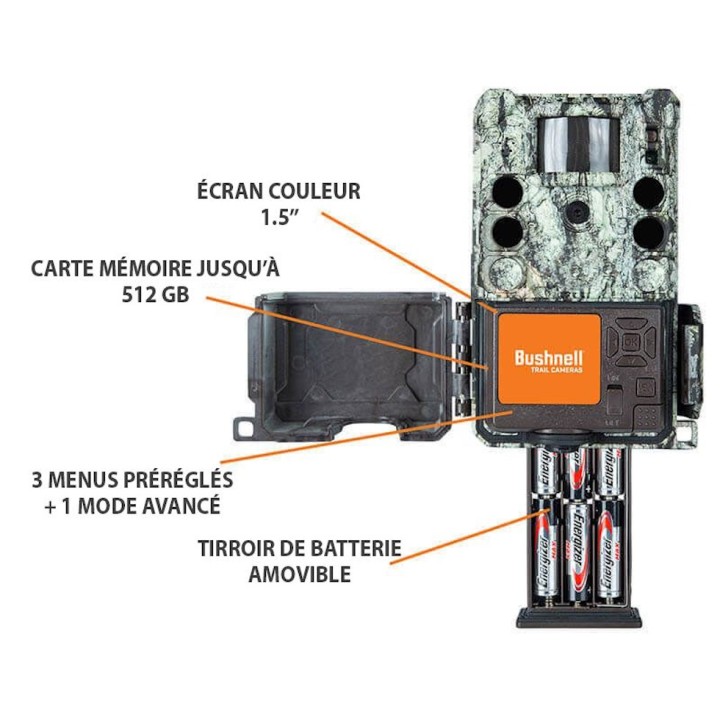 Piège photographique Caméra chasse Bushnell Core S 4K No Glow