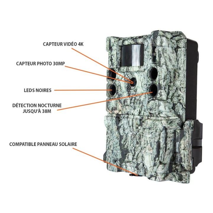 Piège photographique Caméra chasse Bushnell Core S 4K No Glow