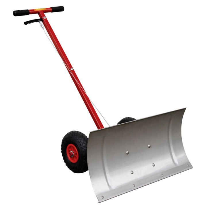 Lame chasse neige manuel avec racle inox CEMO