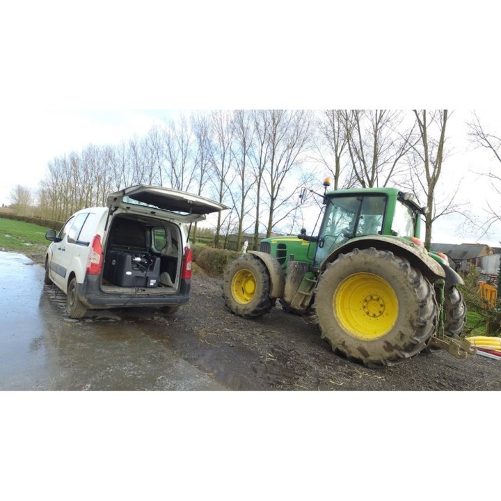 Cuve de ravitaillement mobile fuel Renson - 200 L - Pompe 12V 40L/min