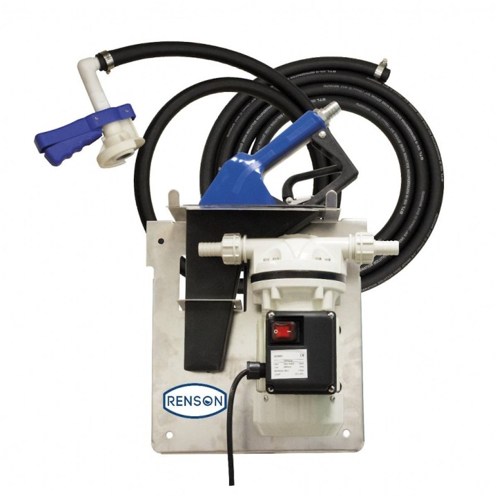 Station transfert AdBlue 230 V 50L/min Renson pour IBC, pistolet auto