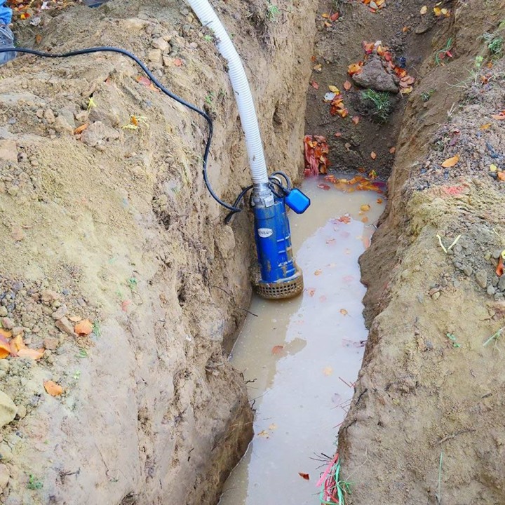 Pompe de relevage chantier monophasée eaux chargées fonte 1,5 KW Renson