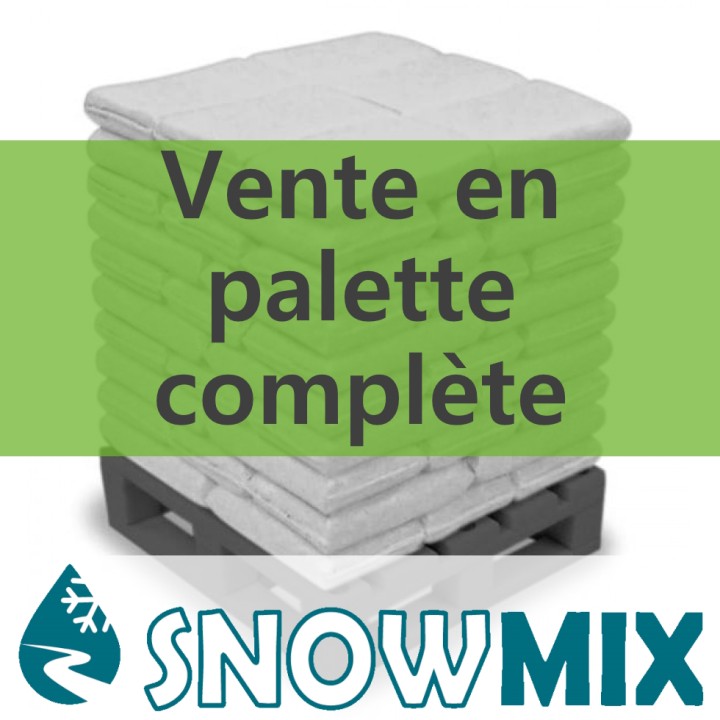 Palette de 42 sacs de 25 kg de Sel de déneigement conforme NF-P 98180