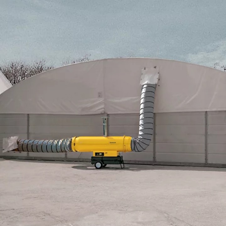Chauffage mobile air pulsé fuel 110 kW BV 290- Sovelor