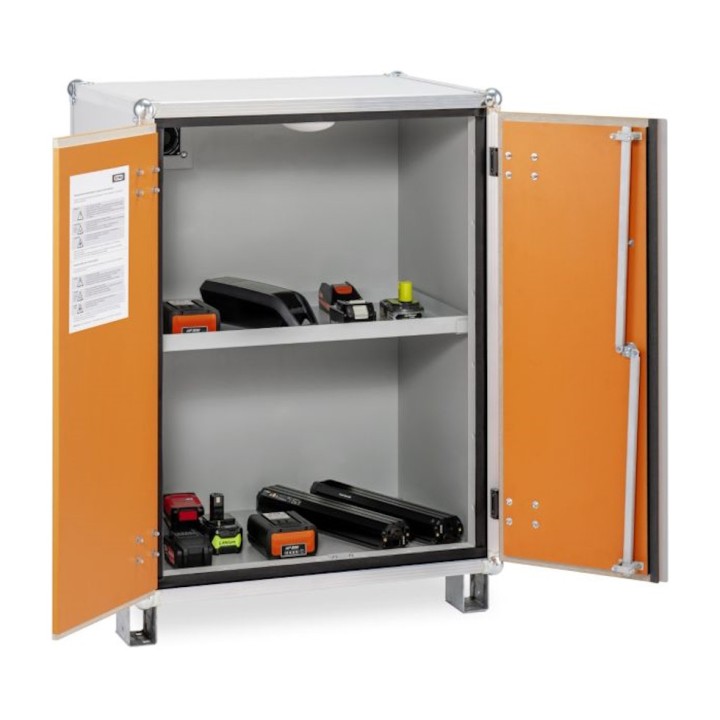 Armoires anti-feu batteries Eco lockEX, avec pieds Cemo
