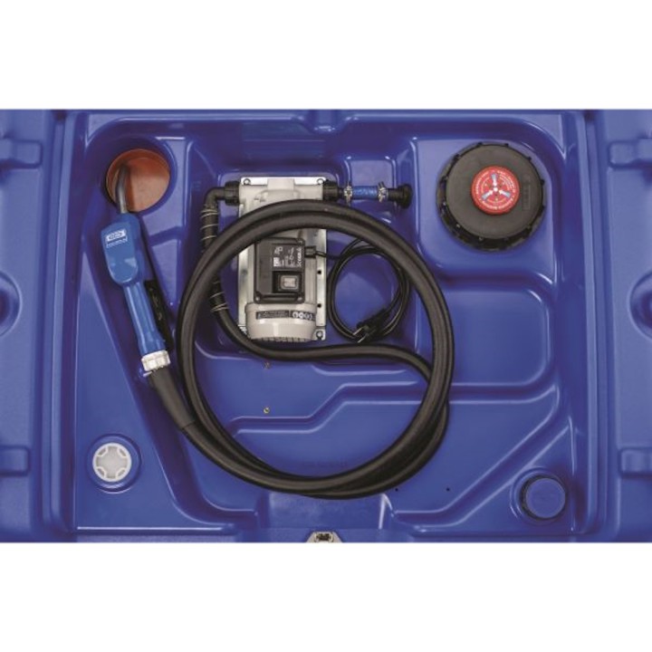 Cuve station service BLUE Easy Mobil 620, pompe à membrane 230 V, capot Cemo