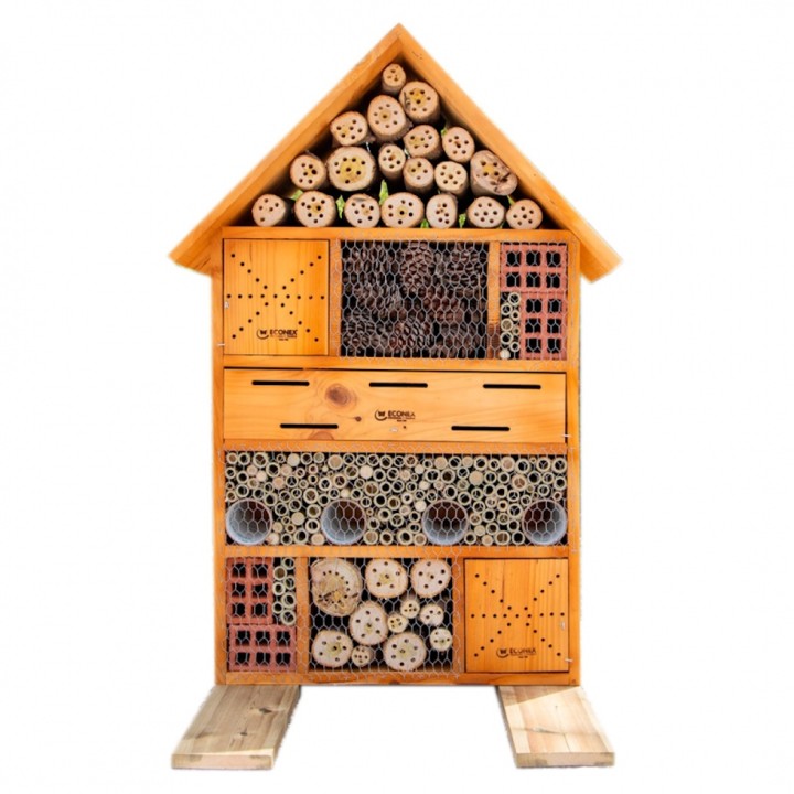 Hôtel à insectes géant ECONEX - 119 x 79 x 39 cm