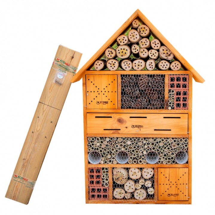 Hôtel à insectes géant ECONEX - 119 x 79 x 39 cm