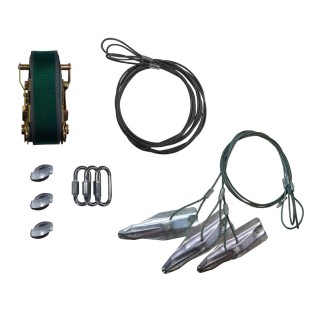 Kit d’haubanage pour palmier PBK 4 Gripple, Hauteur 4,5 m - Diamètre 25 cm - 1 unité