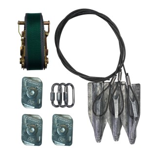 Kit d’ancrage motte premium réglable PRBK 5 Gripple, Arbre 7,5 m à 12 m - Diamètre max 75 cm