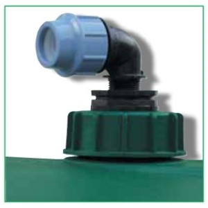 Raccord de compression coudé à 90° pour raccorder une pompe immergée
