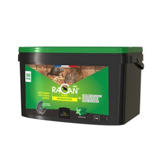 RACAN BLOCS Rodenticide Bromadiolone rapide, seau de 5 kg