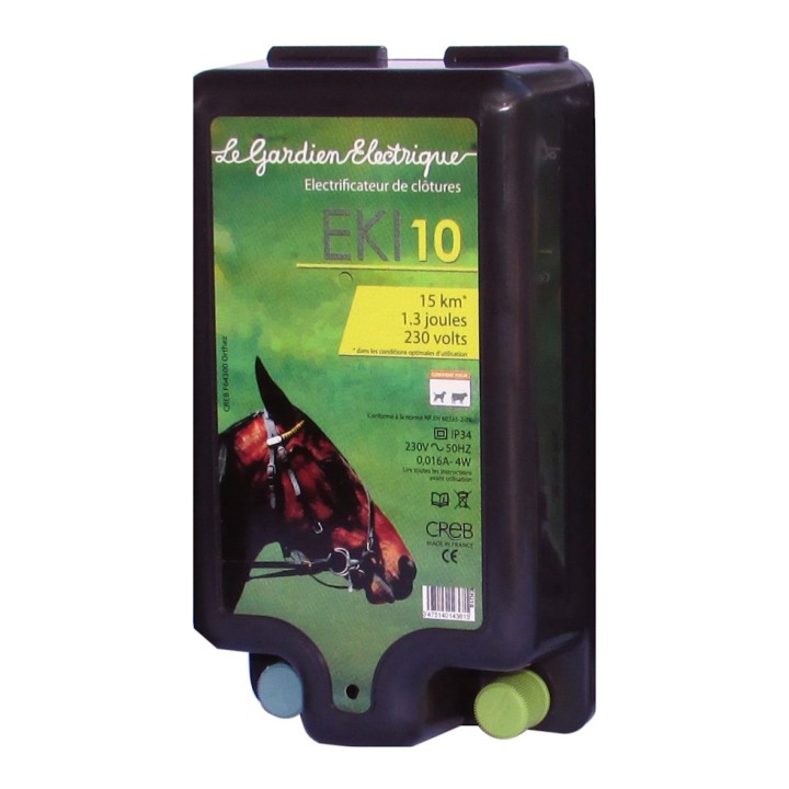 Électrificateur sur secteur 230 Volt EKI10 - Le Gardien Electrique