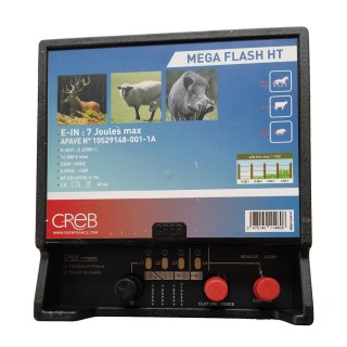 Électrificateur sur secteur 230V Mega Flash HT - Le Gardien Electrique