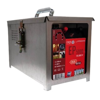 Électrificateur à batterie EP5000 avec Boitier Galva - Le Gardien Electrique