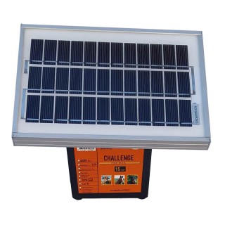 Électrificateur solaire compact Challenge 350 + Accu 12V 12 Ah + Panneau solaire 8W - Le Gardien Electrique