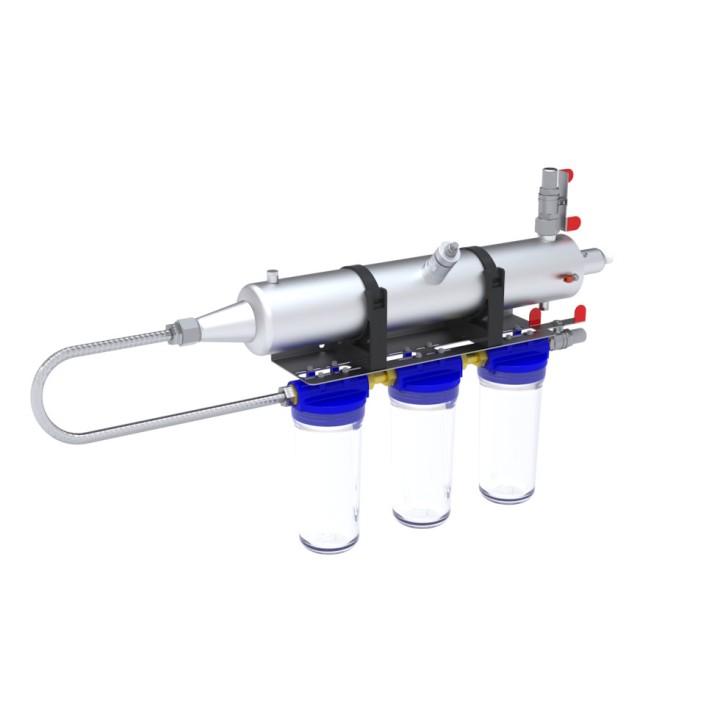 Kit Stérilisateur UV DW1114 55W - 2 m3/h + 3 Filtres - BIO-UV, certifié ACS