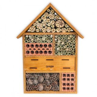 Hôtel à insectes moyenne taille en bois - 78 x 57 x 28,5 cm